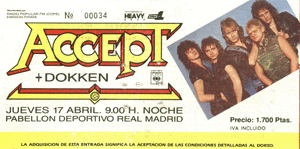 Accept + Dokken 1986