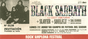 BlackSabbath San Sebastián 1998