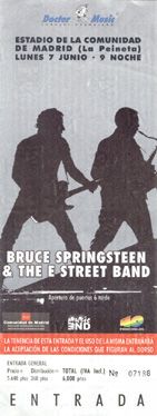 Bruce Springsteen Madrid 1999