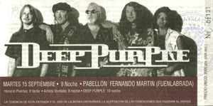 Deep Purple Fuenlabrada 1998 Deep Purple Fuenlabrada 1998