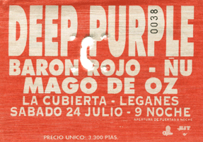 Deep Purple Madrid 1999