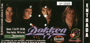 Dokken + Kingdom Come Madrid 2007