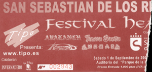 Festival San Sebastián de los Reyes 2001