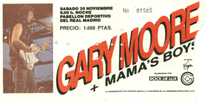 Gary Moore Madrid 1985