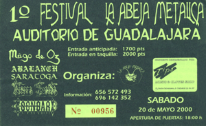 Festival La Abeja Metálica Guadalajara 2000