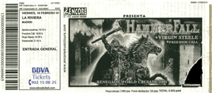 Hammerfall Madrid 2001