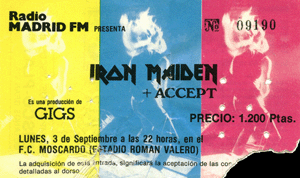 Iron Maiden Madrid 1984