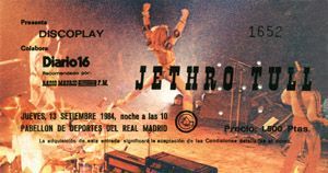 Jethro Tull Madrid 1984