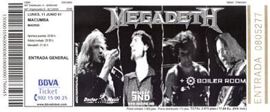 Megadeth Madrid 2001