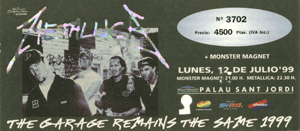 Metallica Barcelona 1999