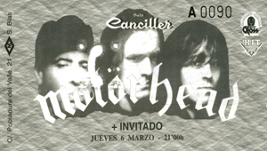 Motörhead Madrid 1997