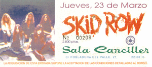 Skid Row Madrid 1995