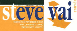 Steve Vai Madrid 1993 Steve Vai Madrid 1993