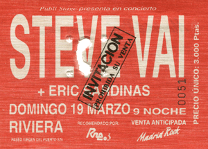 Steve Vai Madrid 2000 Steve Vai Madrid 2000
