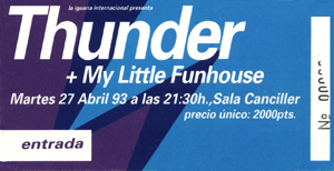 Thunder Madrid 1993 Thunder Madrid 1993