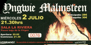 Yngwie Malmsteen 2008