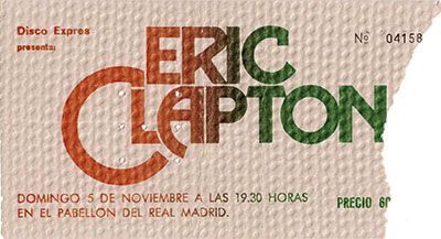 Eric Clapton Madrid 1979