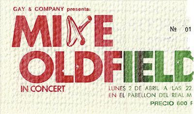 Mike Oldfield Madrid 1979