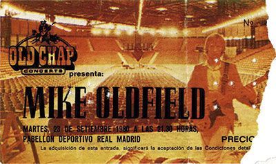 Mike Oldfield Madrid 1980