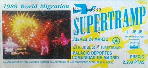 Supertramp Madrid 1988