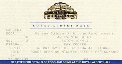 Elton John London 1994