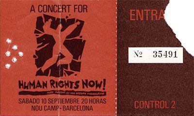 Human Rights Now! Barcelona 1988