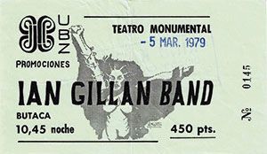 Ian Gillan Band Madrid 1979
