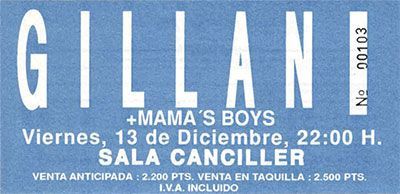 Gillan Madrid 1991