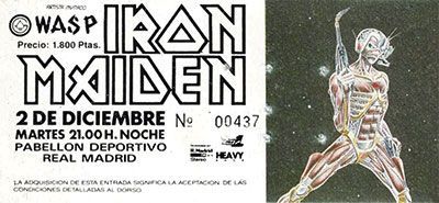 Iron Maiden Madrid 1986