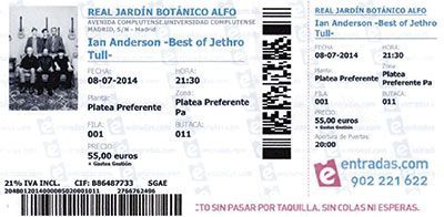 Jethro Tull Madrid 2014
