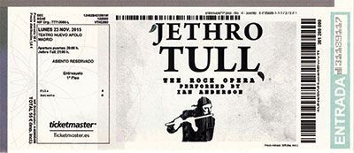 Jethro Tull Madrid 2015