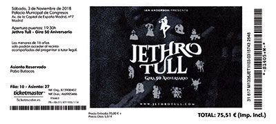 Jethro Tull Madrid 2018