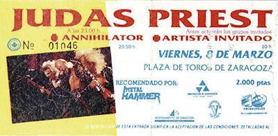Judas Priest Zaragoza 1991