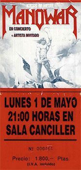 Manowar Madrid 1989