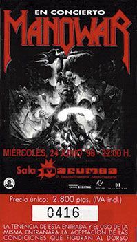 Manowar Madrid 1998