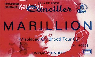 Marillion Madrid 1985