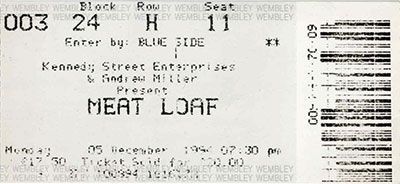 Meat Loaf London 1994