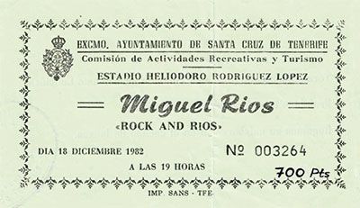 Miguel Ríos Tenerife 1982