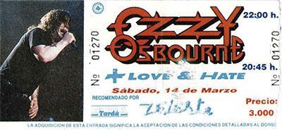 Ozzy Osbourne Barcelona 1992 Ozzy Osbourne Barcelona 1992
