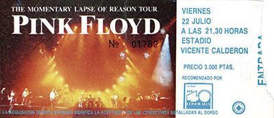 Pink Floyd Madrid 1988