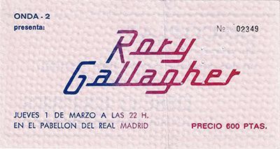 Rory Gallagher Madrid 1979