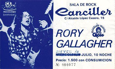 Rory Gallagher Madrid 1986