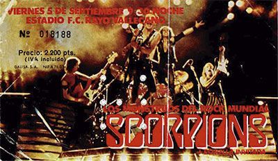 Scorpions Madrid 1986