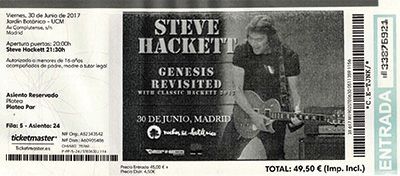 Steve Hackett Madrid 2017