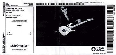 Steve Vai Madrid 2016 Steve Vai Madrid 2016