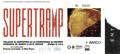 Supertramp Madrid 1986