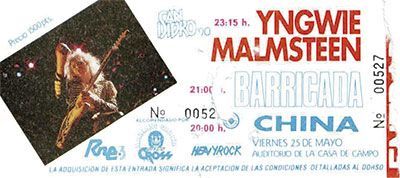 Yngwie Malmsteen Madrid 1990