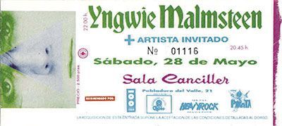 Yngwie Malmsteen Madrid 1994