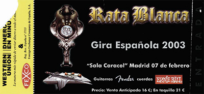 Rata Blanca Madrid 2003