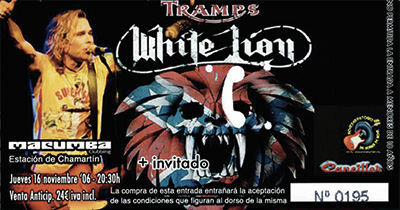 Tramp's White Lion Madrid 2006